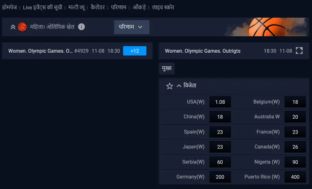 1Win पर बास्केटबॉल सट्टेबाजी