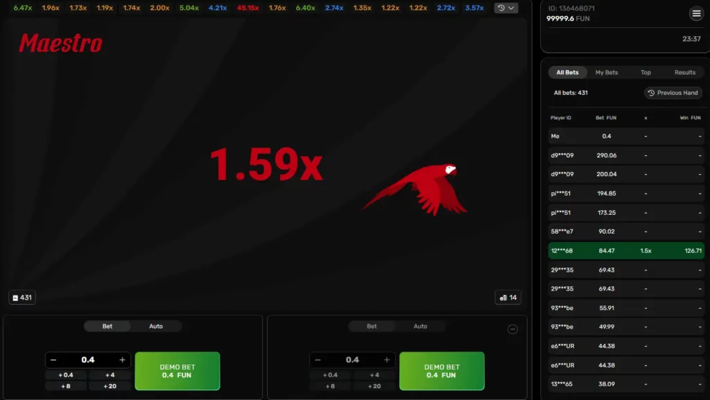 Maestro में गेमप्ले Maestro में गेमप्ले