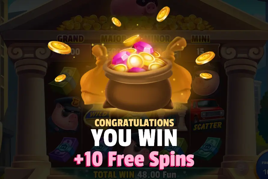 गैंगस्टा पिगी होल्ड एंड विन में एक्स्ट्रा फ्री स्पिन जीतना गैंगस्टा पिगी होल्ड एंड विन में एक्स्ट्रा फ्री स्पिन जीतना